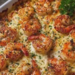 GARLIC PARMESAN SHRIMP BAKE