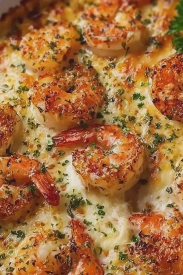 GARLIC PARMESAN SHRIMP BAKE