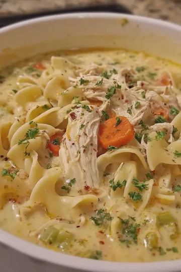 Creamy Chicken Noodle Soup