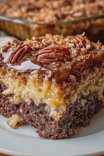 German Chocolate Dump Cake