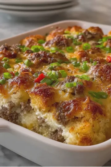 Bubble Up Philly Cheese Steak Casserole