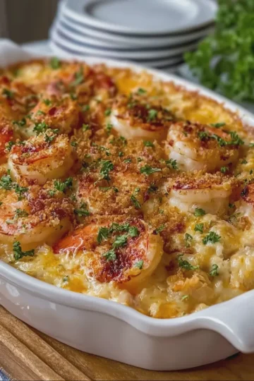 Creamy Southern Crab and Shrimp Casserole