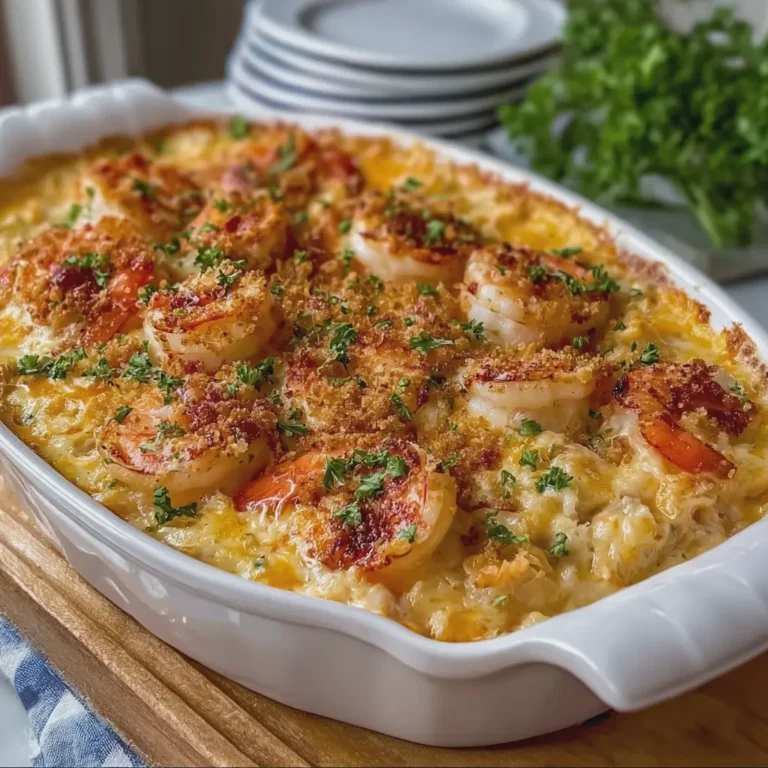 Creamy Southern Crab and Shrimp Casserole