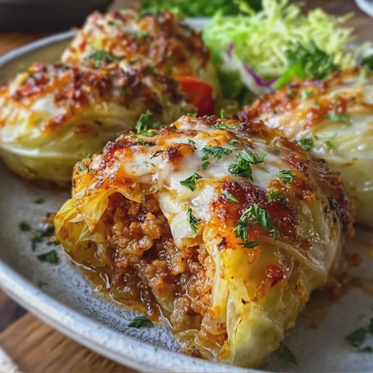Cheesy Stuffed Cabbage