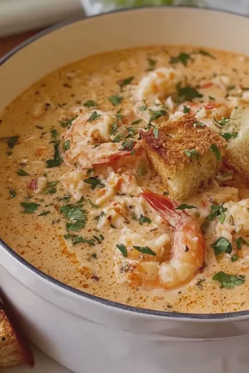Creamy Shrimp and Crab Bisque