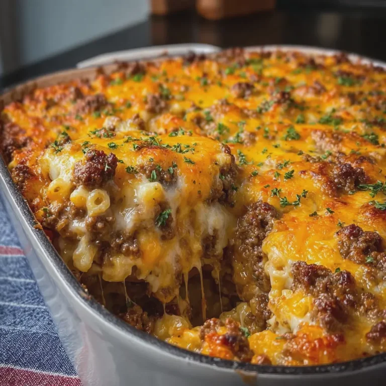 Cheesy Ground Beef Casserole
