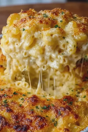 Christmas Creamy Baked Mac and Cheese
