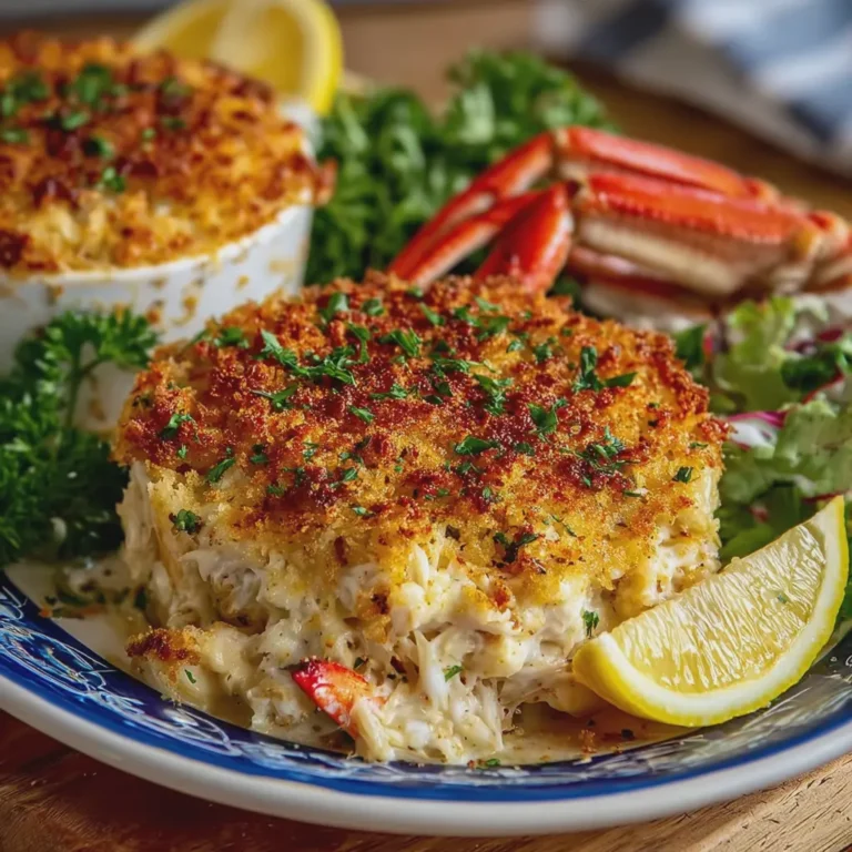 Crab Imperial with Old Bay Breadcrumb Gratin