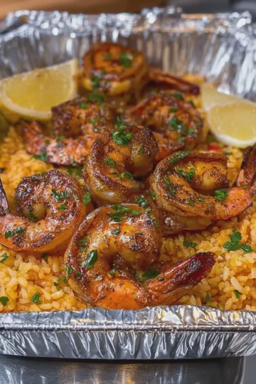 Shrimp Scampi Foil Packets