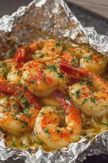 Shrimp Scampi Foil Packets