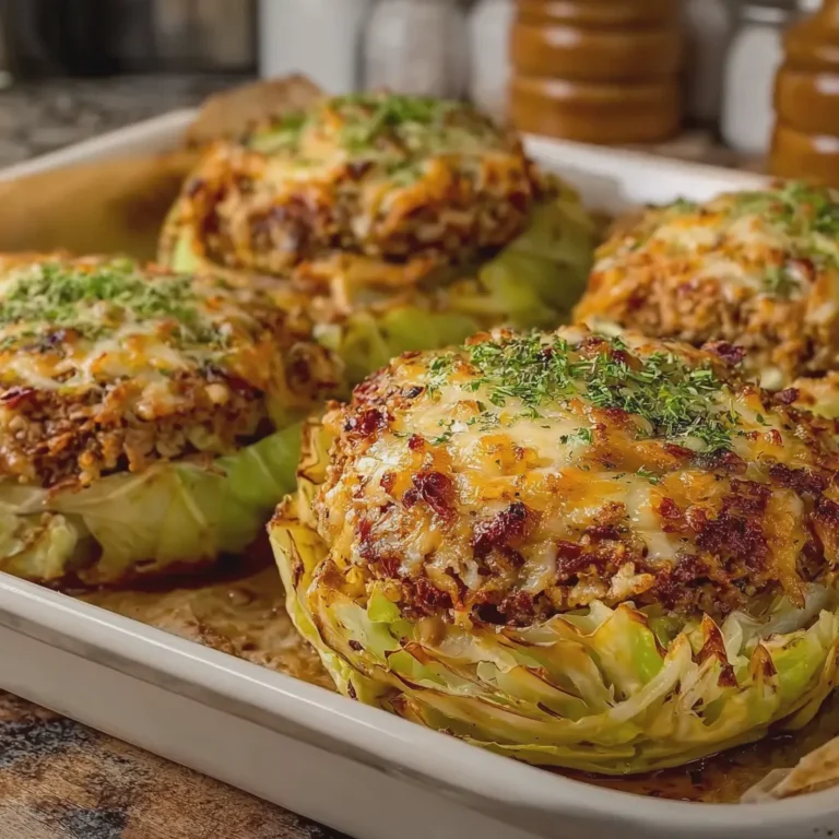 Oven Baked Cabbage Burgers