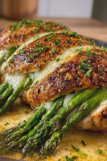 Asparagus Stuffed Chicken Breast
