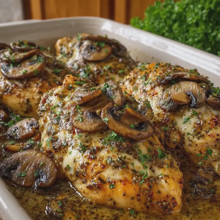 Chicken Lombardy with Mushrooms