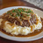 Smothered Hamburger Onion Gravy Supper