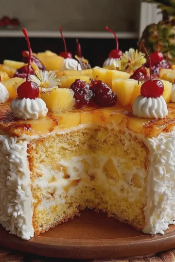 Heavenly Pineapple Paradise Cake
