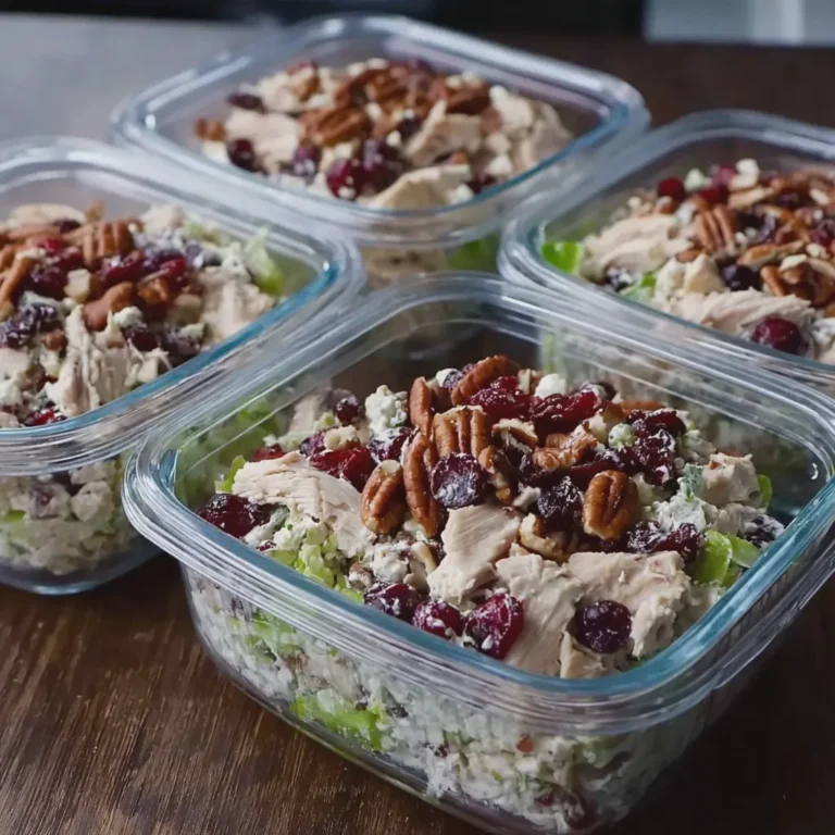 CRANBERRY PECAN CHICKEN SALAD MEAL PREP TUBS