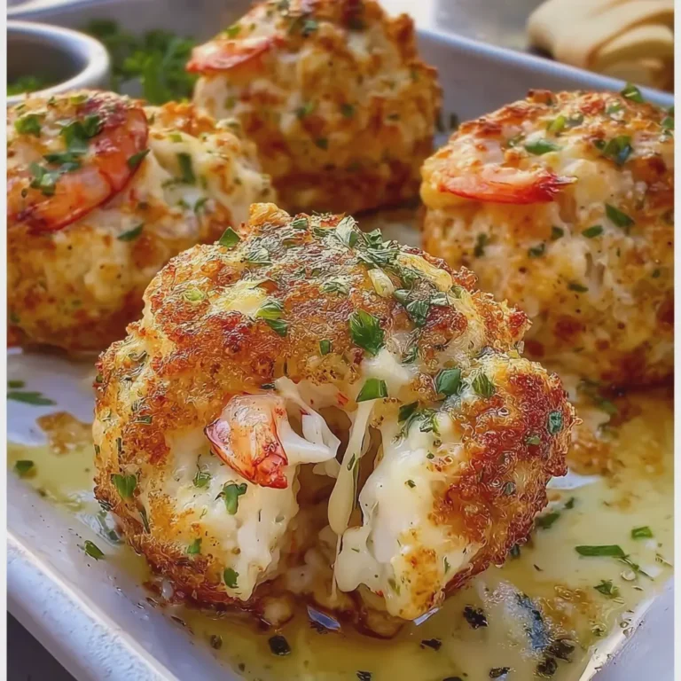 Cheesy Garlic Butter Crab and Shrimp Bombs