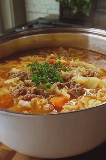 Hamburger Cabbage Soup