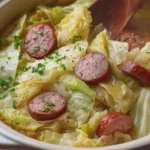 Slow Cooker Cabbage and Smoked Sausage
