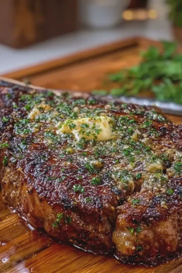 GARLIC BUTTER TOMAHAWK STEAK