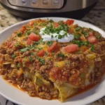 Crockpot Cabbage Roll Casserole