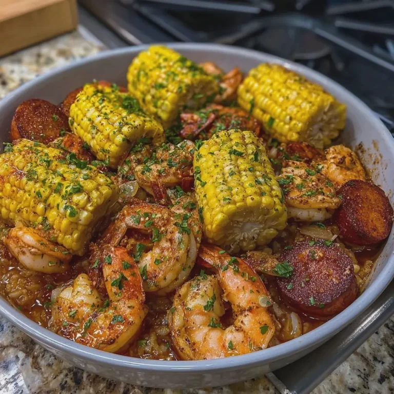 Cajun Garlic Butter Shrimp Boil Bowl