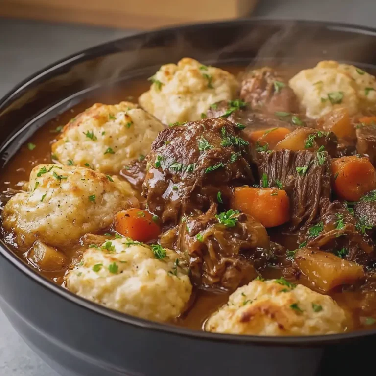 Slow Cooker Beef Stew with Dumplings