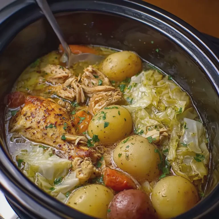 Crock Pot Chicken Potatoes and Cabbage