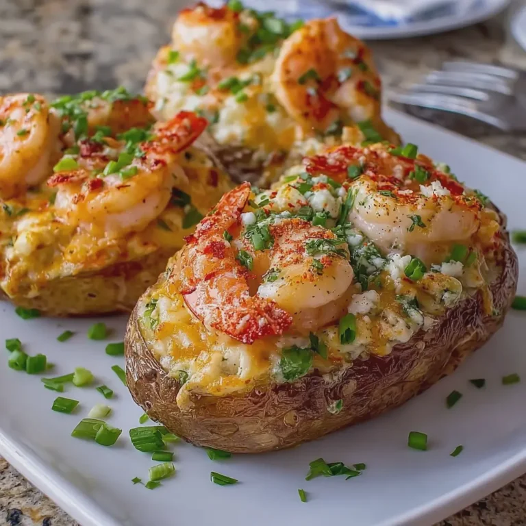 Seafood Shrimp Stuffed Baked Potatoes