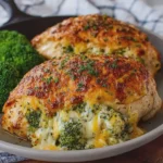 Broccoli and Cheese Stuffed Chicken Breast