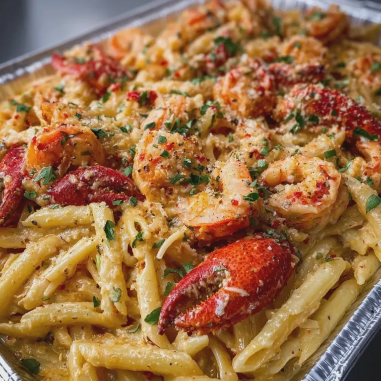 Seafood Pasta with Crawfish Crab and Shrimp