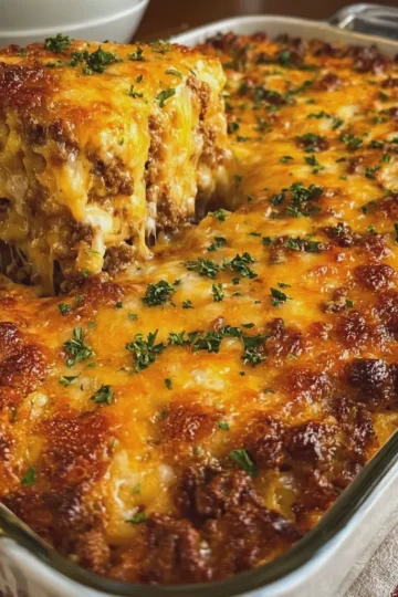Cheesy Ground Beef Casserole