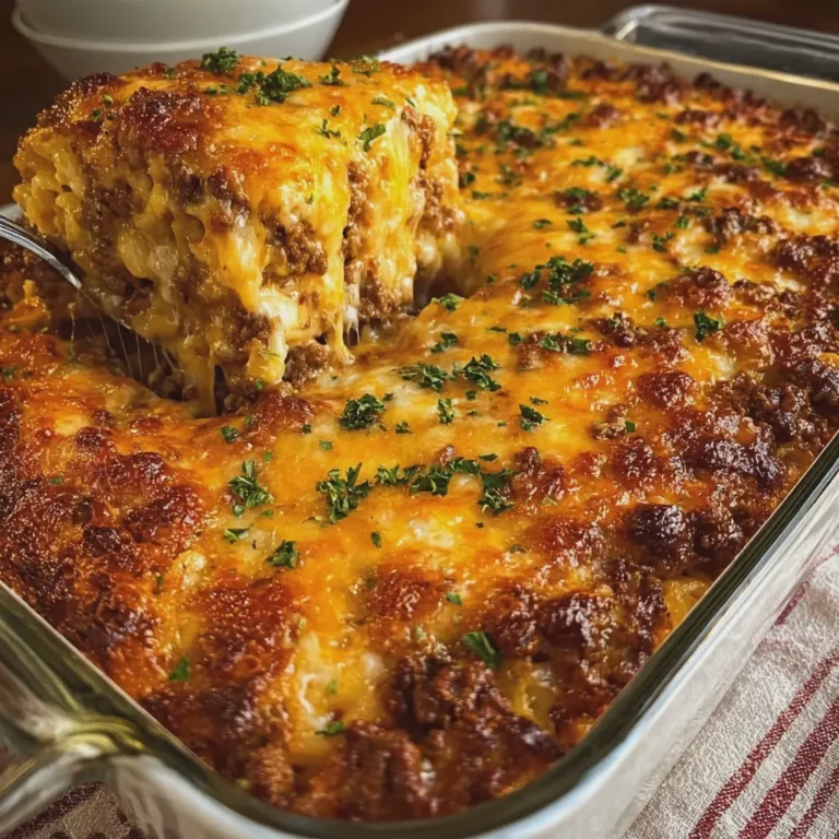 Cheesy Ground Beef Casserole