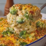 Cheesy Chicken Broccoli Rice Casserole