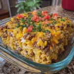 Loaded Cowboy Cheeseburger Casserole
