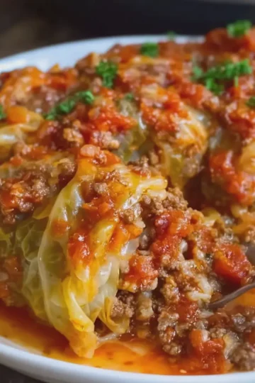Crockpot Cabbage Roll Casserole