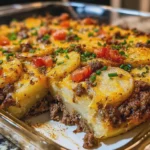 Easy Hamburger Potato Casserole