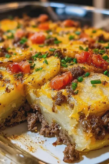 Easy Hamburger Potato Casserole