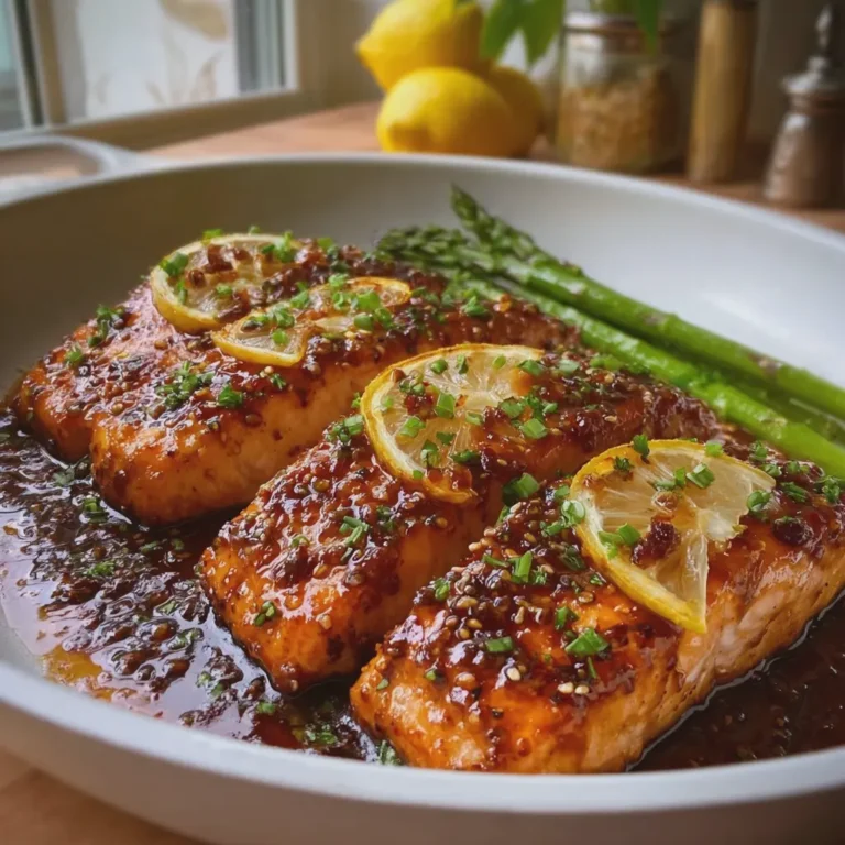 Honey Garlic Glazed Salmon