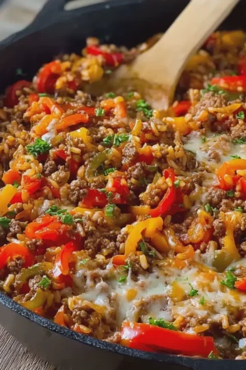 Unstuffed Pepper Skillet