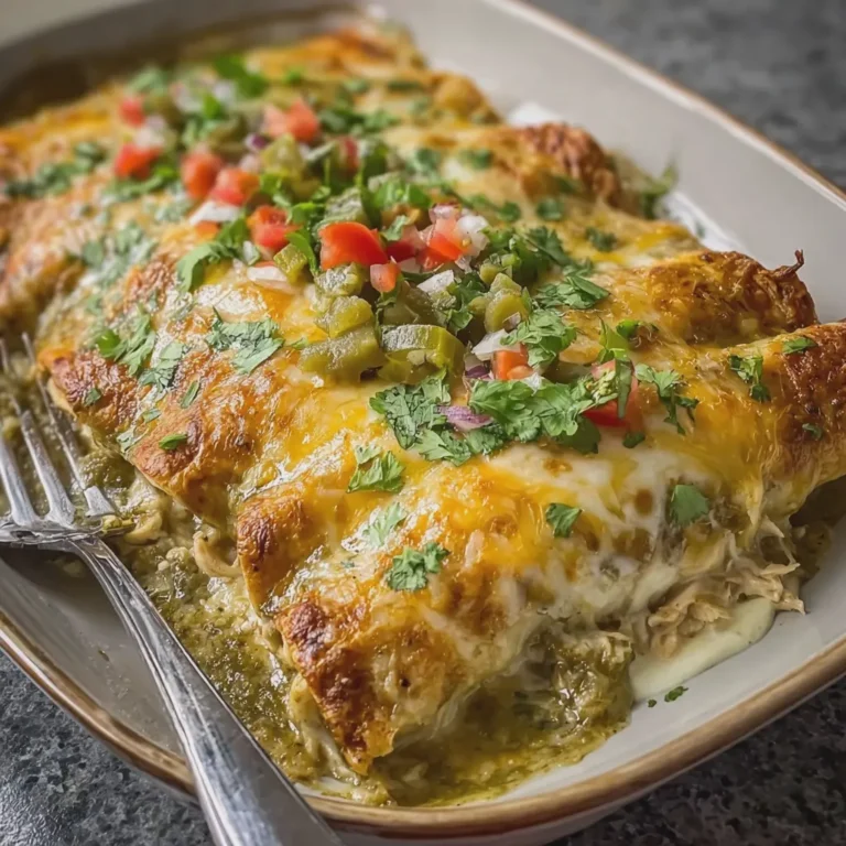 Green Chili Chicken Enchiladas