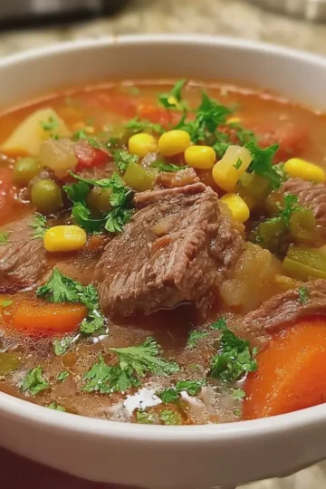 Old Fashioned Vegetable Beef Soup
