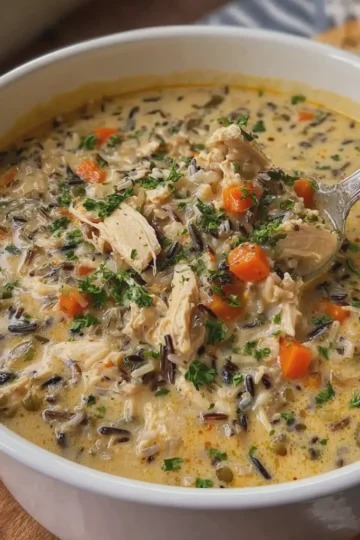 Copycat Panera Chicken and Wild Rice Soup