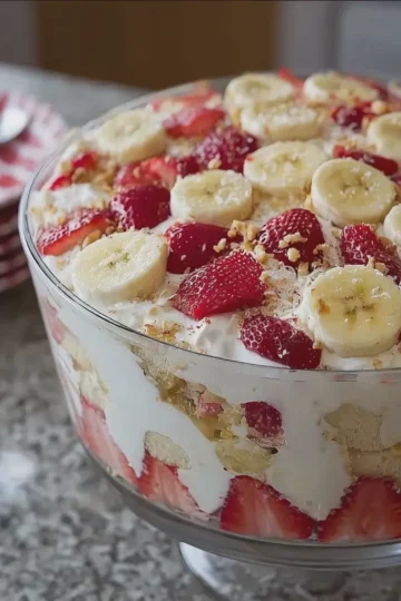 Strawberry Banana Cheesecake Salad