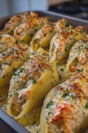 Crab and Shrimp Stuffed Shells
