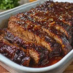 Slow Cooker Glazed Beef Brisket