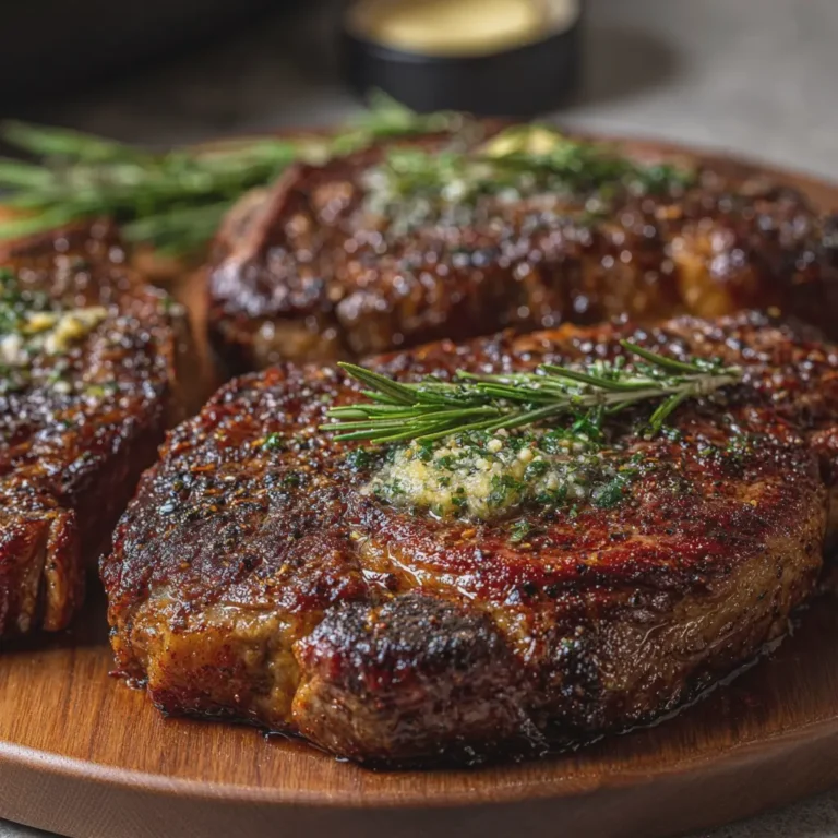 Pan Seared Ribeye Steak