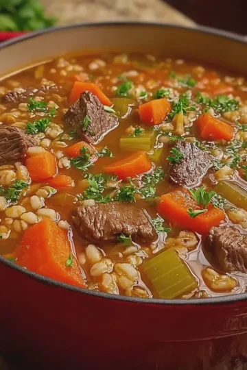 Best Ever Beef and Barley Soup