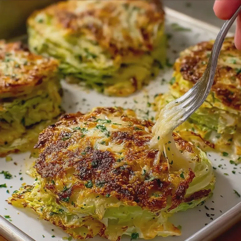 Cheesy Baked Cabbage Steaks