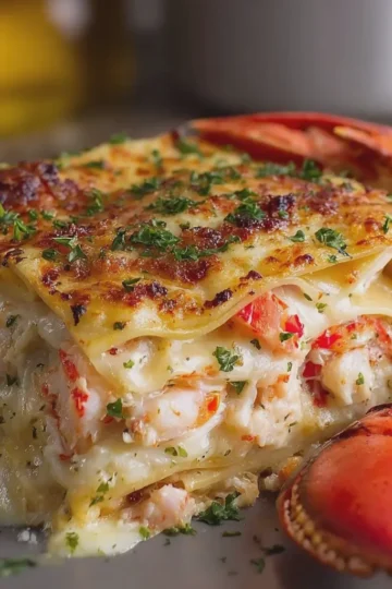 Seafood Lasagna with Shrimp and Crab